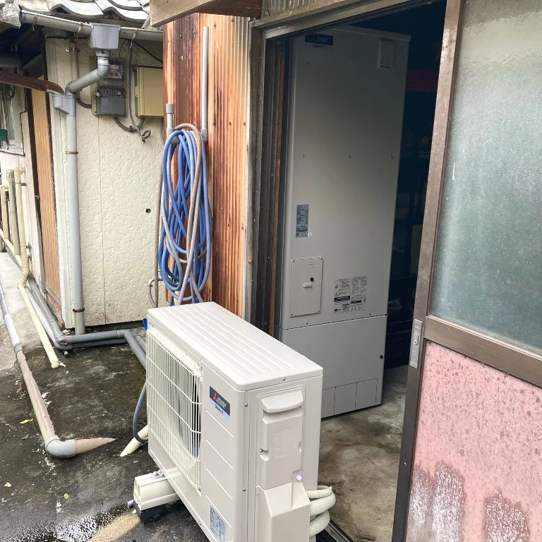電気温水器からエコキュートへ